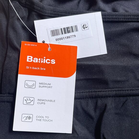 NWT Sports Illustrated T-Back Sports Bra – Black – Plus Size 3X – Medium Support - Picture 7 of 9